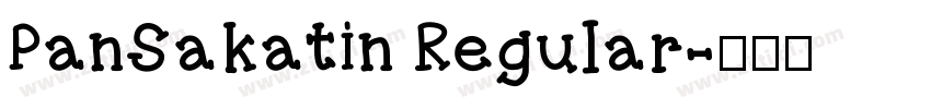 PanSakatin Regular字体转换